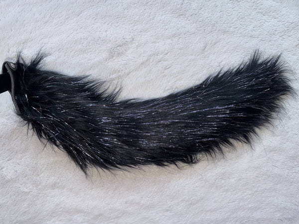 Large Custom Black Tinsel Fabric Hypermotion Tail Sleeve (Made to Order)